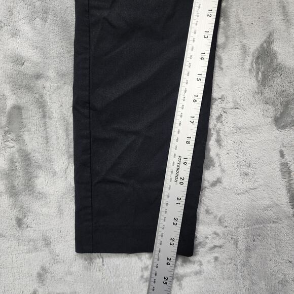 Maurices Pants Womens M Black Pull On Buckle Detail Bengaline Skinny Crop Capri - Picture 12 of 14